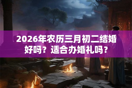 2026年农历三月初二结婚好吗？适合办婚礼吗？