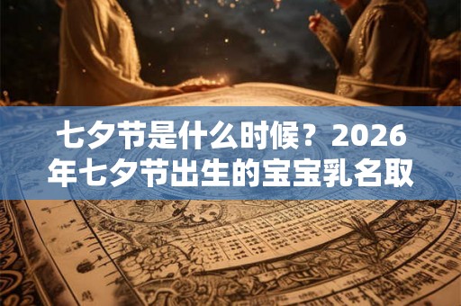 七夕节是什么时候？2026年七夕节出生的宝宝乳名取名