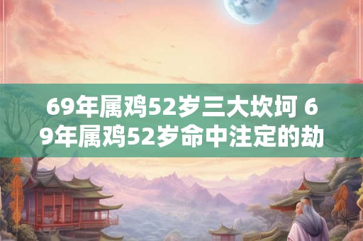69年属鸡52岁三大坎坷 69年属鸡52岁命中注定的劫难 69年属鸡52岁三大坎坷 69年属鸡52岁命中注定的劫难
