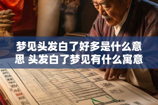 梦见头发白了好多是什么意思 头发白了梦见有什么寓意