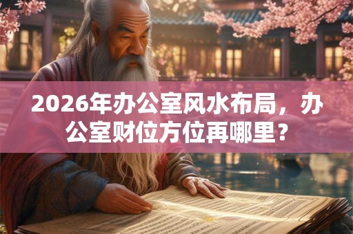 2026年办公室风水布局，办公室财位方位再哪里？
