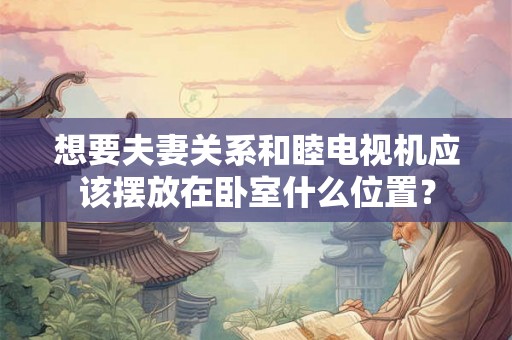 想要夫妻关系和睦电视机应该摆放在卧室什么位置？