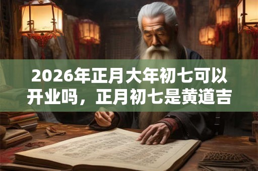 2026年正月大年初七可以开业吗，正月初七是黄道吉日吗？