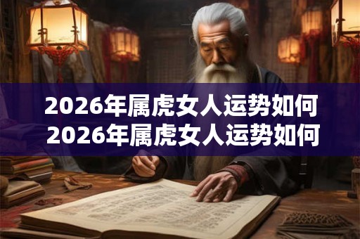 2026年属虎女人运势如何 2026年属虎女人运势如何