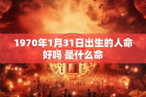1970年1月31日出生的人命好吗 是什么命