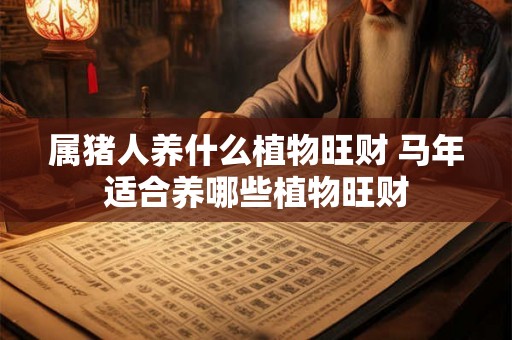 属猪人养什么植物旺财 马年适合养哪些植物旺财