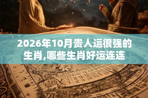 2026年10月贵人运很强的生肖,哪些生肖好运连连