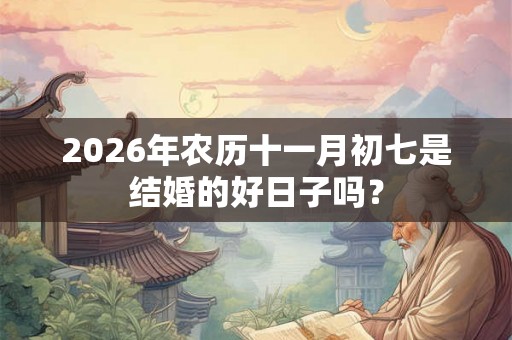 2026年农历十一月初七是结婚的好日子吗？