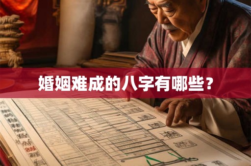 婚姻难成的八字有哪些？