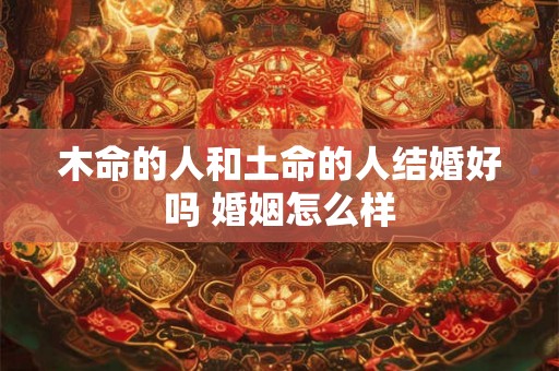 木命的人和土命的人结婚好吗 婚姻怎么样