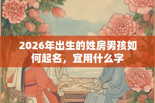 2026年出生的姓房男孩如何起名，宜用什么字