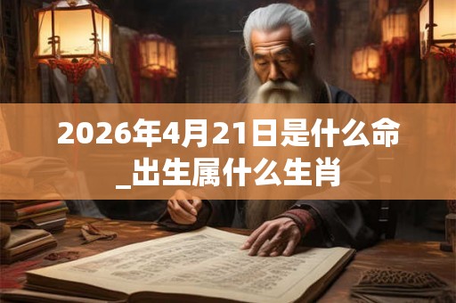 2026年4月21日是什么命_出生属什么生肖