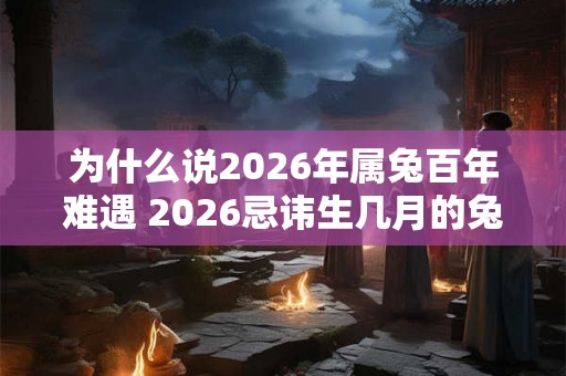 为什么说2026年属兔百年难遇 2026忌讳生几月的兔