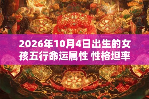 2026年10月4日出生的女孩五行命运属性 性格坦率五行属金 2026年10月4日出生的女孩五行命运属性 性格坦率五行属金