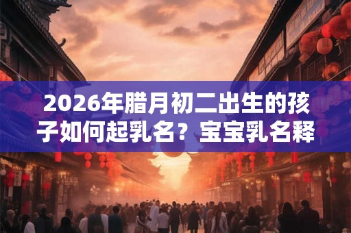 2026年腊月初二出生的孩子如何起乳名？宝宝乳名释义？
