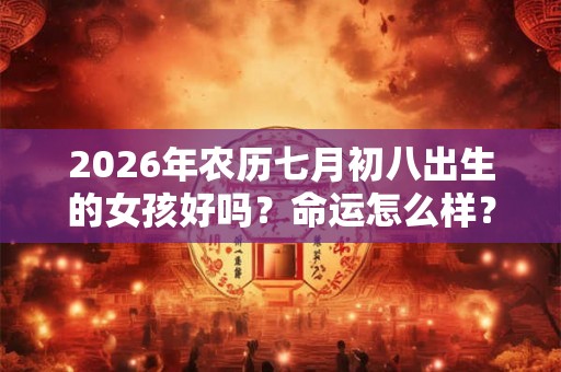2026年农历七月初八出生的女孩好吗？命运怎么样？
