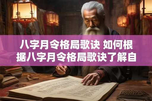 八字月令格局歌诀 如何根据八字月令格局歌诀了解自己的命运 八字月令格局歌诀 如何根据八字月令格局歌诀了解自己的命运