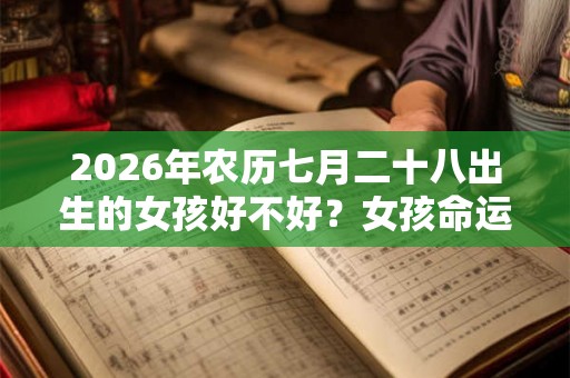 2026年农历七月二十八出生的女孩好不好？女孩命运解析