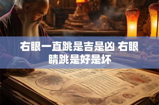 右眼一直跳是吉是凶 右眼睛跳是好是坏 右眼一直跳是吉是凶 右眼睛跳是好是坏
