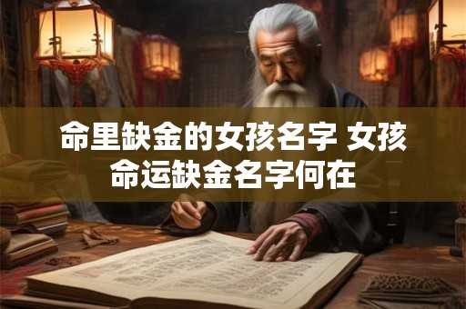 命里缺金的女孩名字 女孩命运缺金名字何在