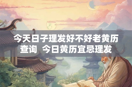 今天日子理发好不好老黄历查询  今日黄历宜忌理发
