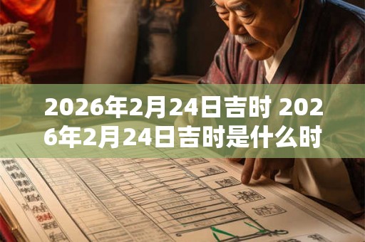 2026年2月24日吉时 2026年2月24日吉时是什么时间