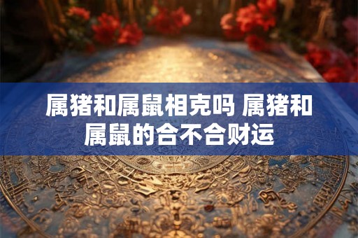 属猪和属鼠相克吗 属猪和属鼠的合不合财运