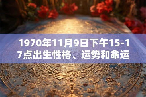 1970年11月9日下午15-17点出生性格、运势和命运