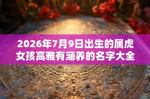 2026年7月9日出生的属虎女孩高雅有涵养的名字大全