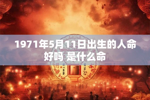 1971年5月11日出生的人命好吗 是什么命