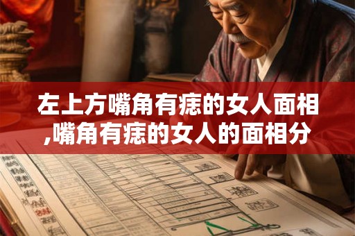左上方嘴角有痣的女人面相,嘴角有痣的女人的面相分析
