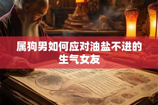 属狗男如何应对油盐不进的生气女友