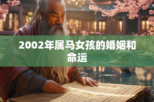 2002年属马女孩的婚姻和命运 2002年属马女孩的婚姻和命运