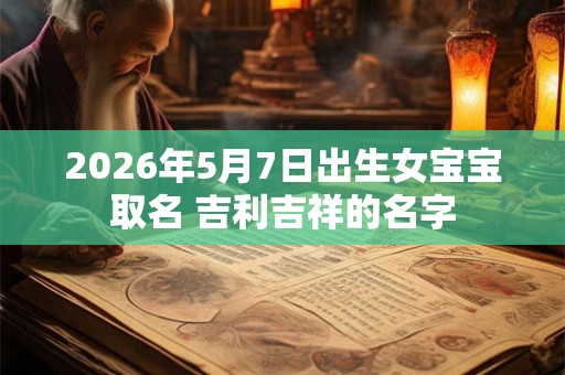 2026年5月7日出生女宝宝取名 吉利吉祥的名字 2026年5月7日出生女宝宝取名 吉利吉祥的名字