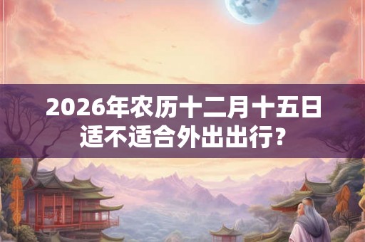 2026年农历十二月十五日适不适合外出出行？