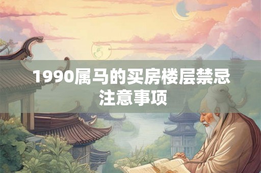 1990属马的买房楼层禁忌 注意事项