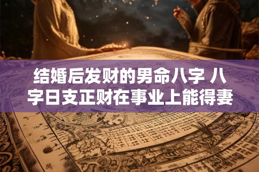 结婚后发财的男命八字 八字日支正财在事业上能得妻之助