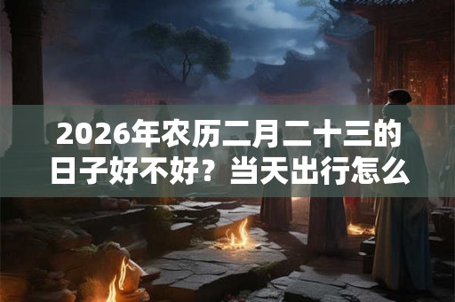 2026年农历二月二十三的日子好不好？当天出行怎么样？