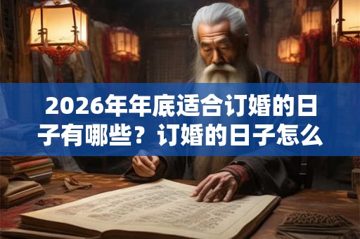 2026年年底适合订婚的日子有哪些？订婚的日子怎么挑？