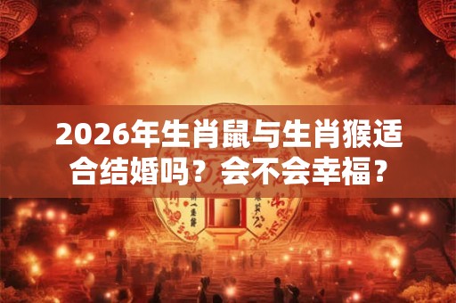 2026年生肖鼠与生肖猴适合结婚吗?会不会幸福? 2026年生肖鼠与生肖猴适合结婚吗?会不会幸福?