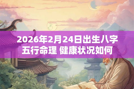 2026年2月24日出生八字五行命理 健康状况如何