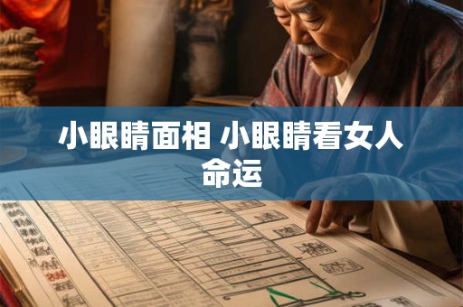小眼睛面相 小眼睛看女人命运