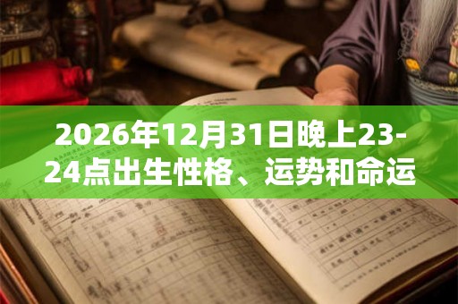 2026年12月31日晚上23-24点出生性格、运势和命运