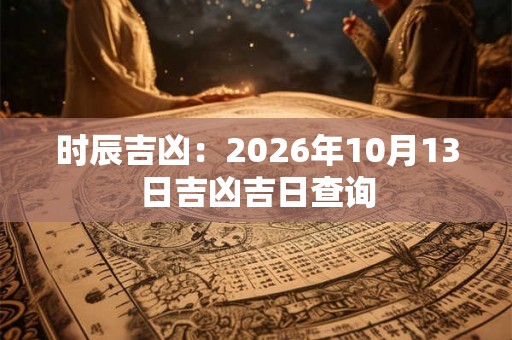 时辰吉凶:2026年10月13日吉凶吉日查询 时辰吉凶:2026年10月13日吉凶吉日查询