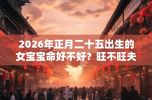 2026年正月二十五出生的女宝宝命好不好？旺不旺夫？