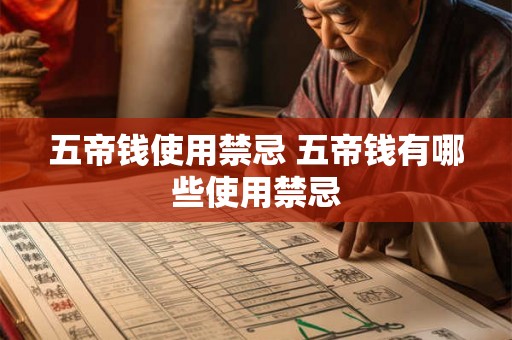 五帝钱使用禁忌 五帝钱有哪些使用禁忌