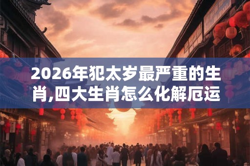 2026年犯太岁最严重的生肖,四大生肖怎么化解厄运