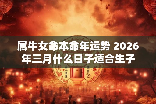 属牛女命本命年运势 2026年三月什么日子适合生子