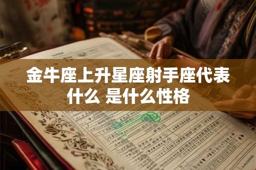 金牛座上升星座射手座代表什么 是什么性格