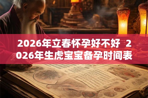2026年立春怀孕好不好  2026年生虎宝宝备孕时间表